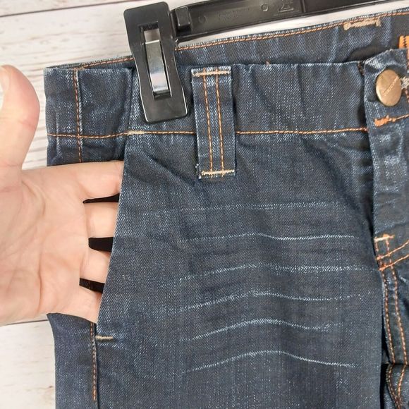 FREESOUL Funamentals Sake Jeans Straight Leg Low Rise W26 L33 Dark Blue Denim - Picture 4 of 15